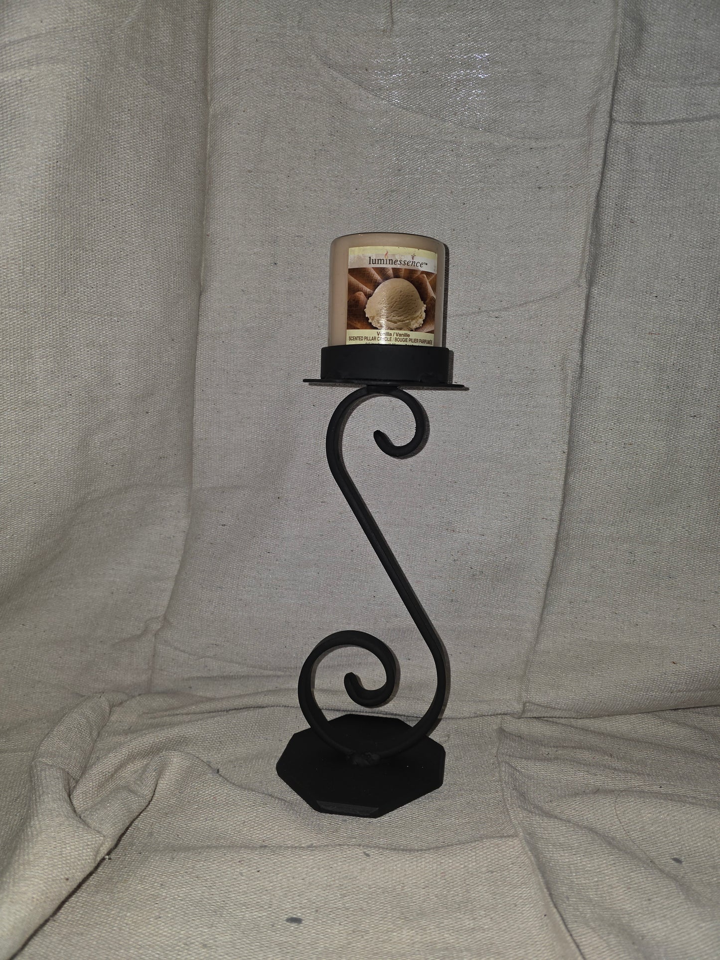 3" Candle Holder - Single "S" Scroll