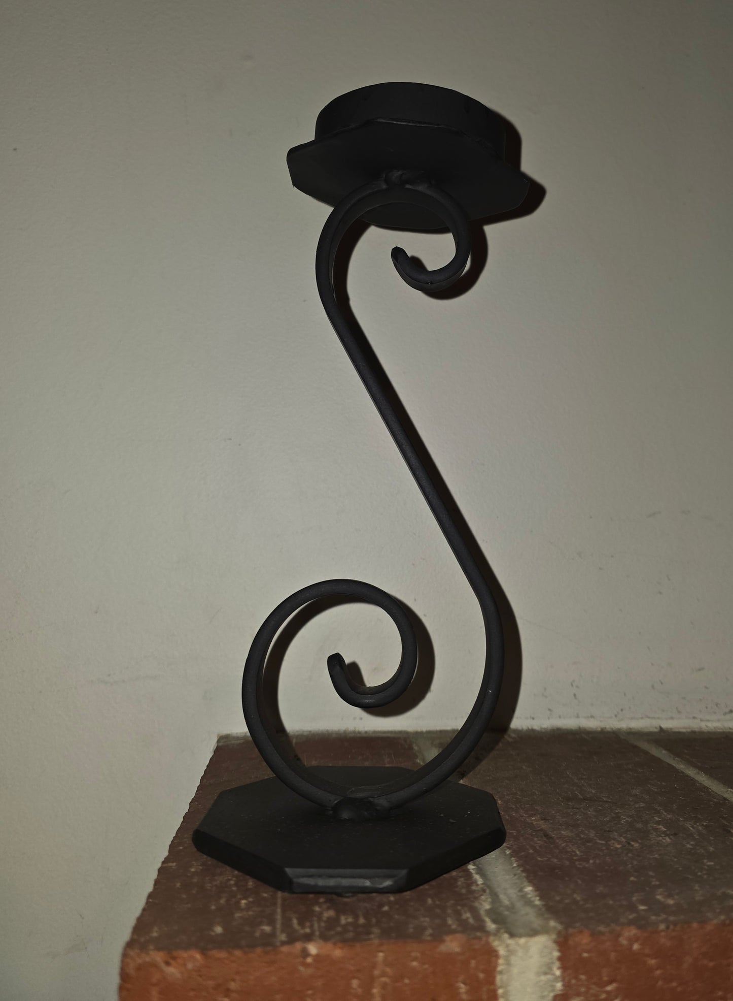 3" Candle Holder - Single "S" Scroll