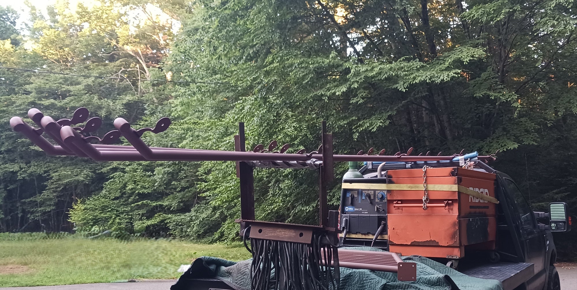 This delivery consisted of 5 wall rails and 2 guard rails.  I provided them little by little as they needed them.