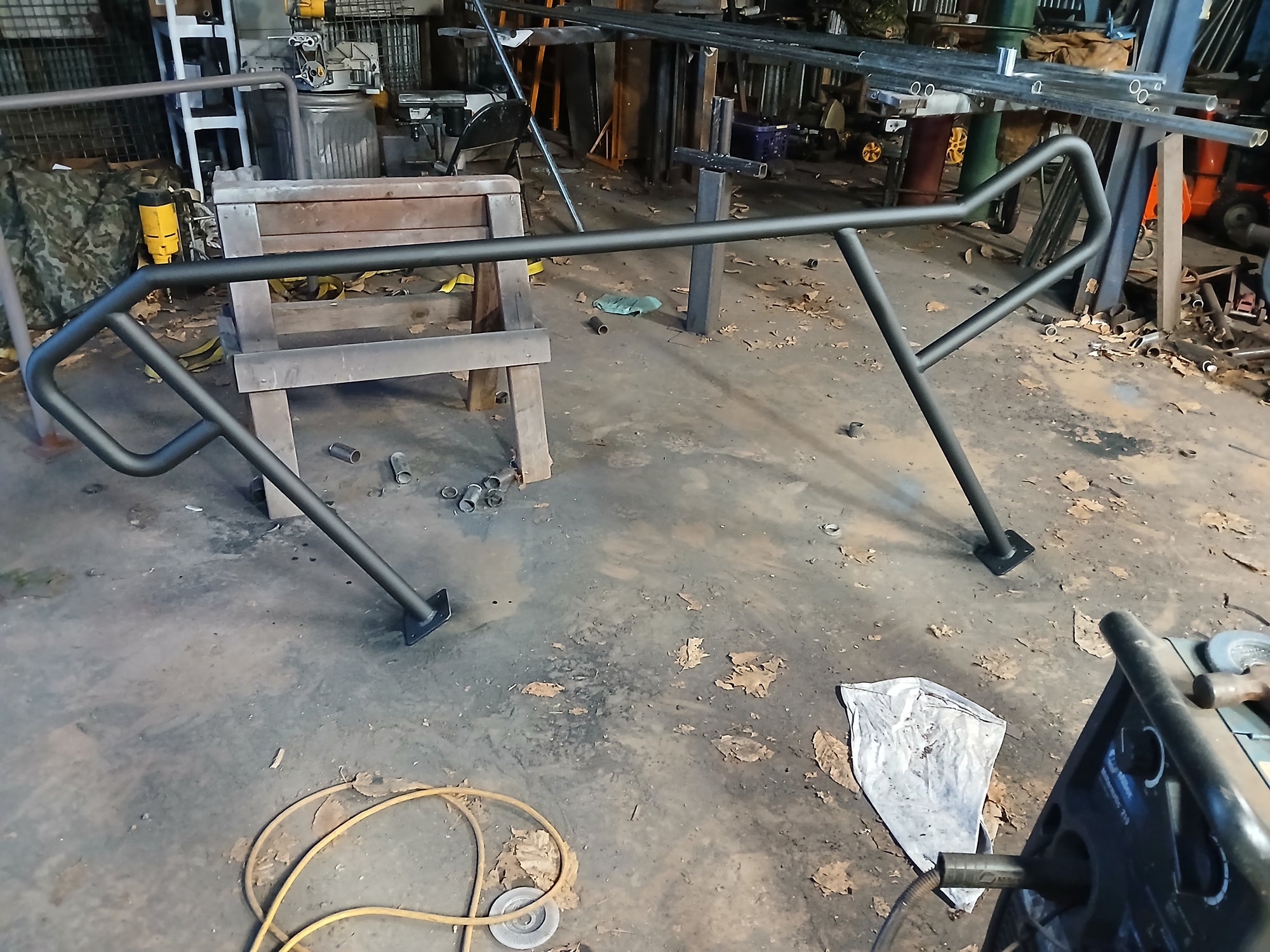 They had me do the final paint on these.  After priming them, we went with flat black.